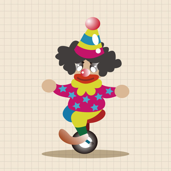 circus clown theme elements icon element