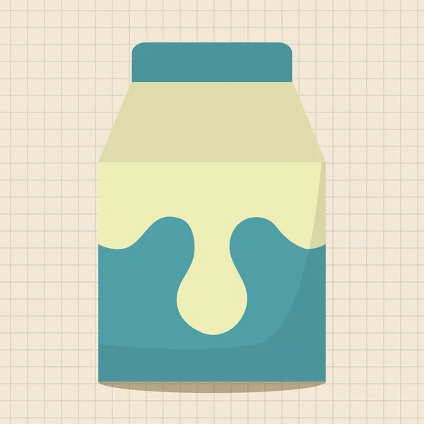Elemento de ícone de elementos de tema leite — Vetor de Stock