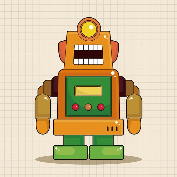 Robot tema elementos vector, eps icono elemento — Archivo Imágenes Vectoriales