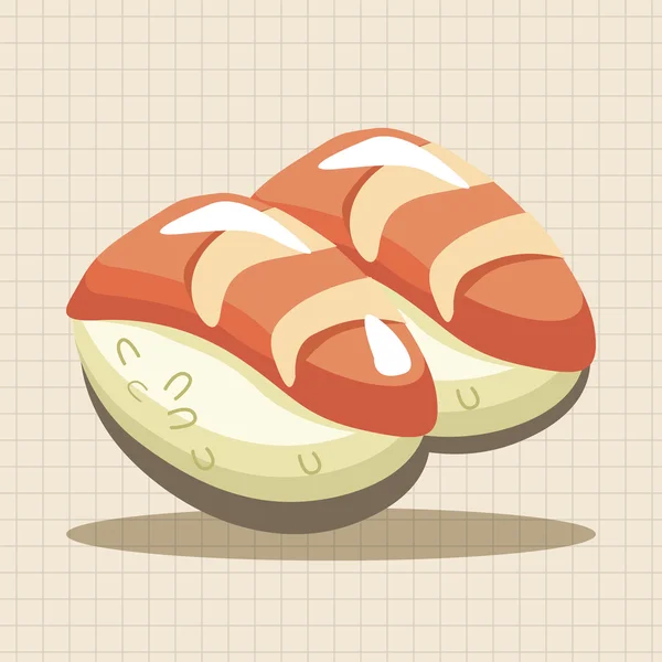 Elementi del tema Sushi elemento icona — Vettoriale Stock