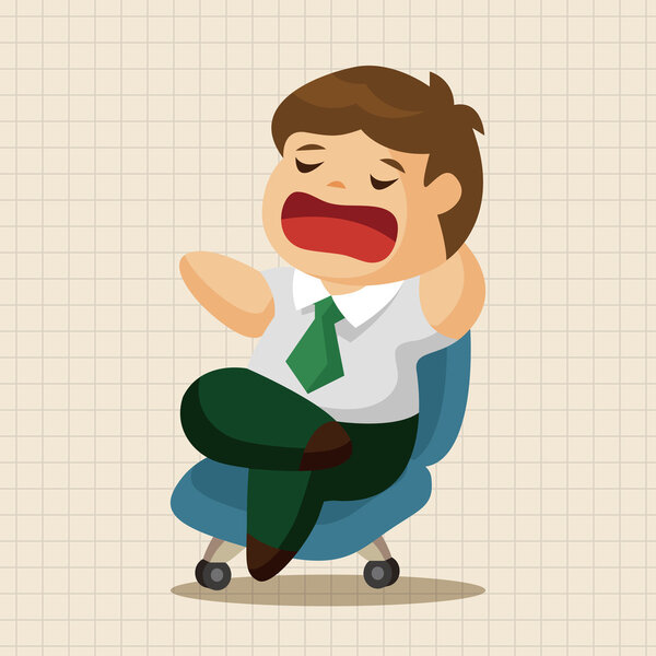 Office workers theme elements  icon element