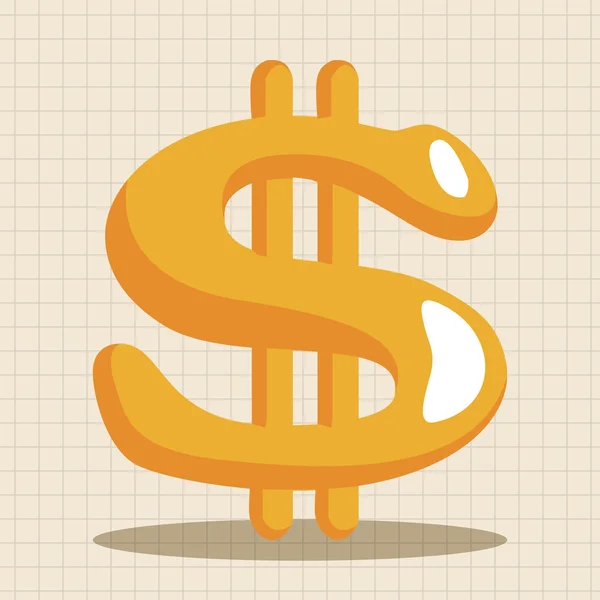 Financial money theme elements icon element — Stock Vector