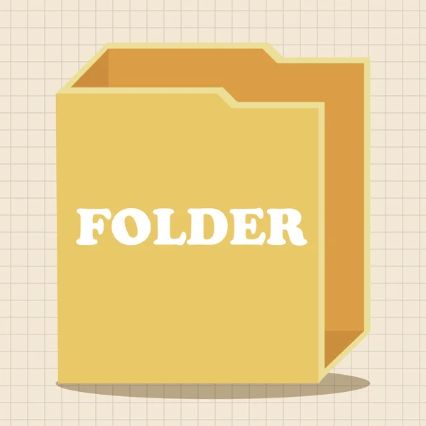Ordner Datei Icon Theme Elemente Icon Element — Stockvektor