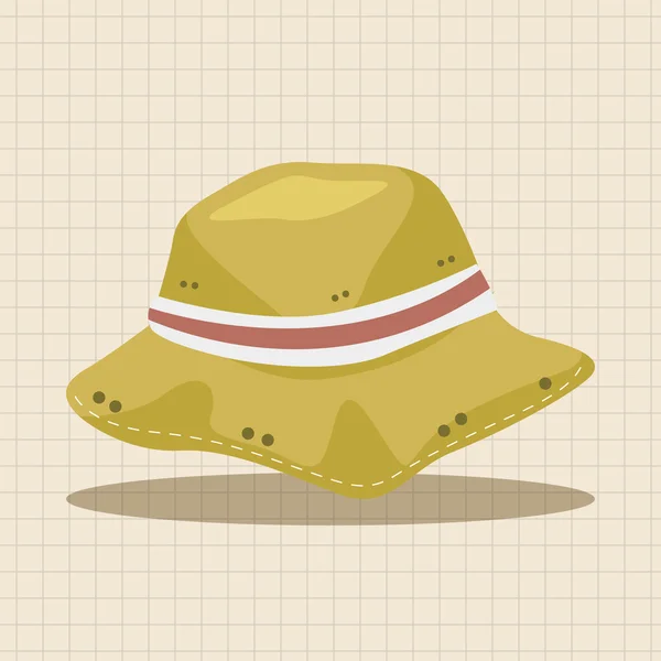 Sombrero de pesca elementos tema icono elemento — Vector de stock