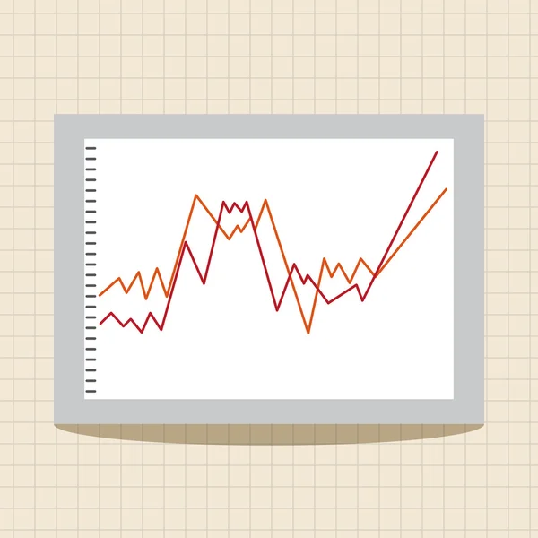 Finanzdiagramme Themenelemente Symbol-Element — Stockvektor