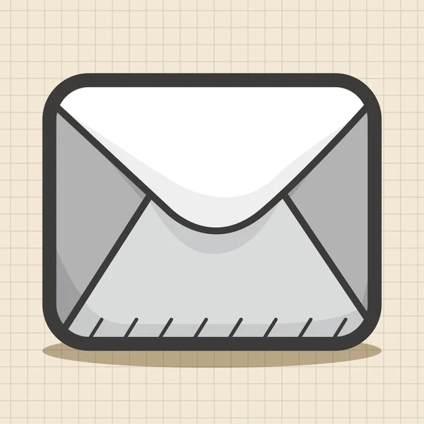 Ícone de computador elemento de ícone de elementos de tema de correio — Vetor de Stock