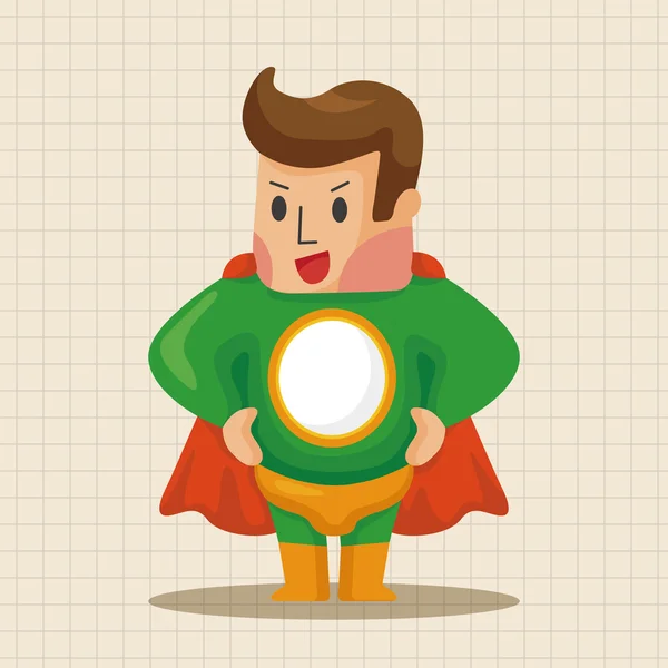 Superman thema elementen pictogram element — Stockvector