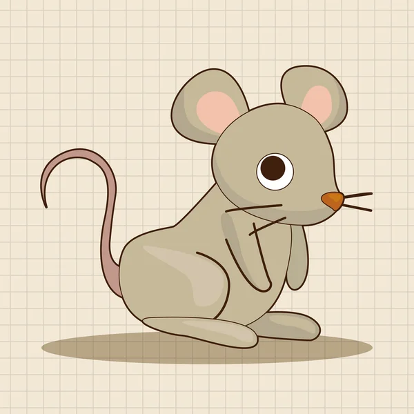 Элемент иконки темы животной мыши — стоковый вектор