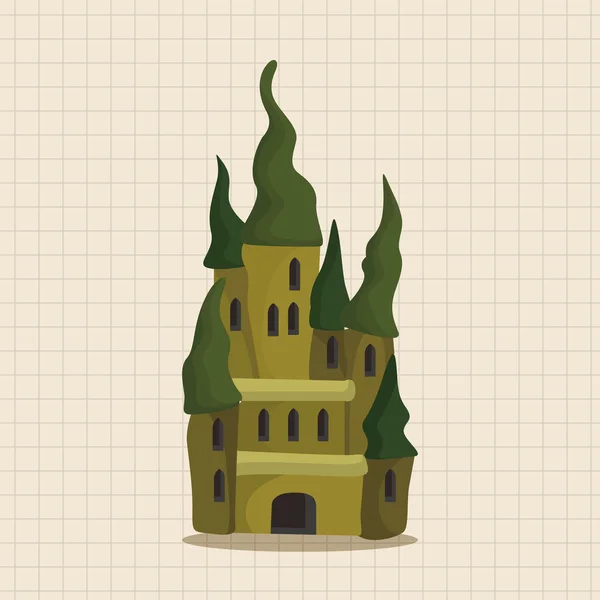 Elementos do tema castelo elemento ícone — Vetor de Stock