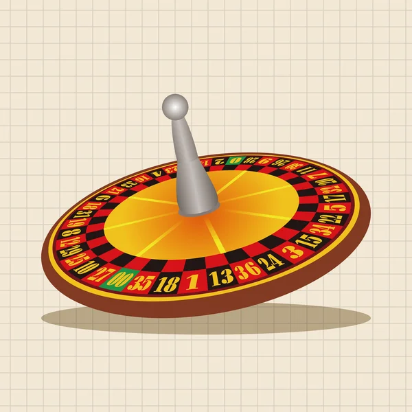 Casino roleta elementos do tema elemento ícone —  Vetores de Stock