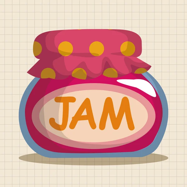 Jam theme elements icon element — Stock Vector