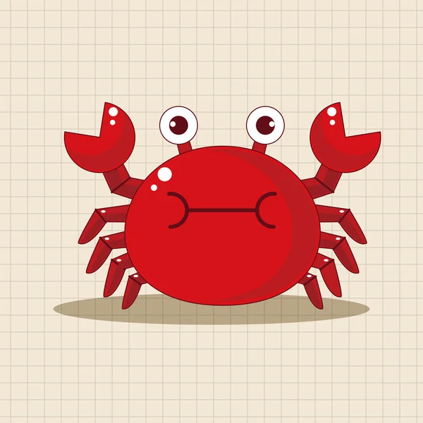 Krab cartoon thema elementen vector, EPS-pictogram element — Stockvector