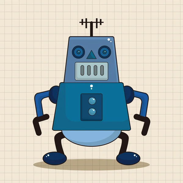 Robot thema elementen vector, EPS-pictogram element — Stockvector