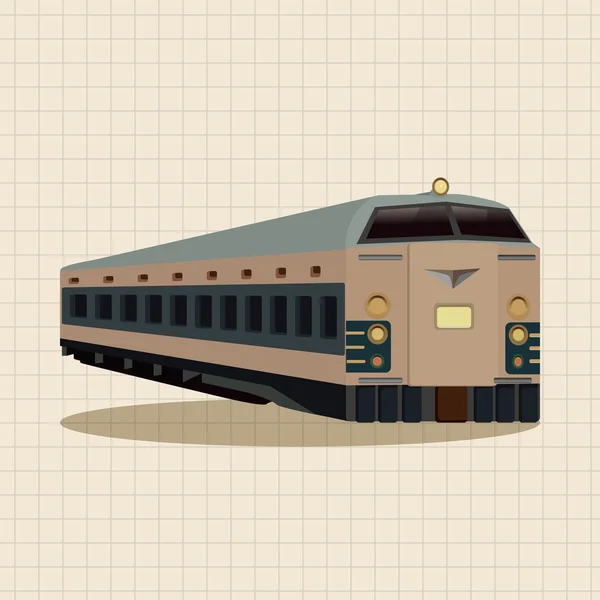 Transport Zug Thema Elemente Symbol-Element — Stockvektor