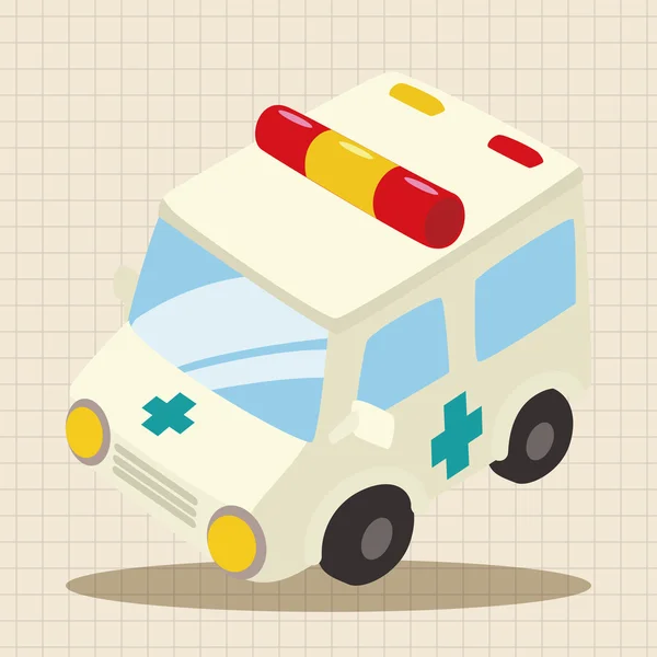 Vervoer ambulance thema elementen pictogram element — Stockvector