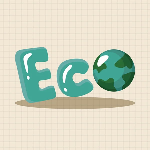 Elementy motywu pojęcie ochrony środowiska; Chronić nasze element ikona env — Wektor stockowy
