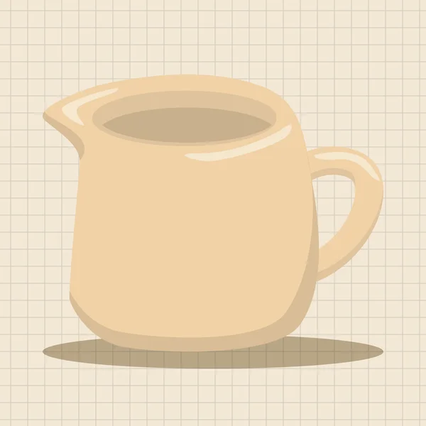 Kávé vízforraló téma elemek ikon elem — Stock Vector