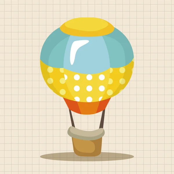 Styl gorącym powietrzem balon tematu elementy ikony elementu — Wektor stockowy