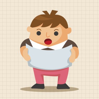 Ofis çalışanları Tema öğeleri simge öğesi