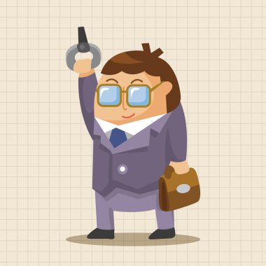 Ofis çalışanları Tema öğeleri simge öğesi