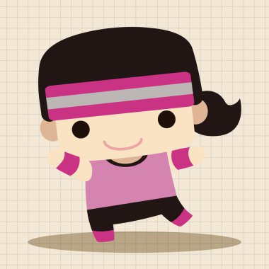 Fitness Eğitmeni Tema öğeleri simge öğesi