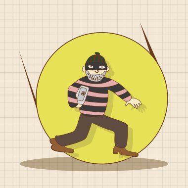 hırsız Tema öğeleri simge öğesi