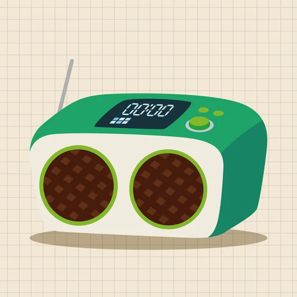 Radio tema elementos vector, eps icono elemento — Vector de stock