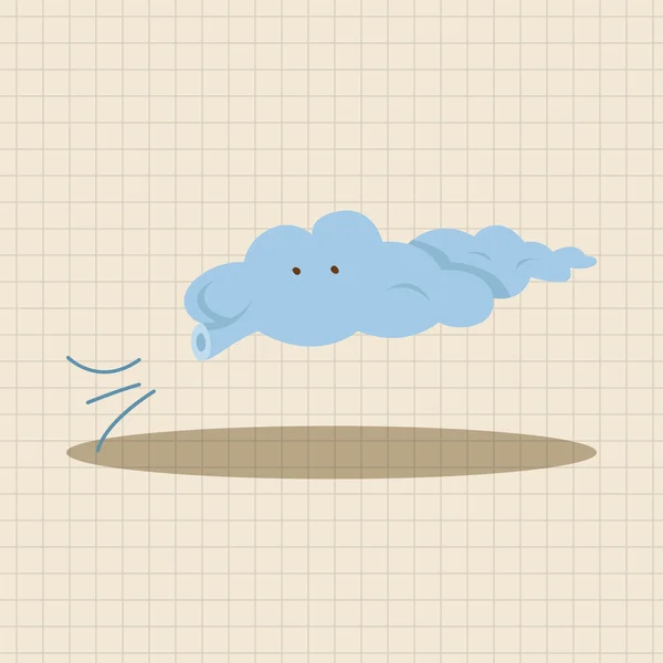 天气多云的日子主题元素图标元素 — 图库矢量图片