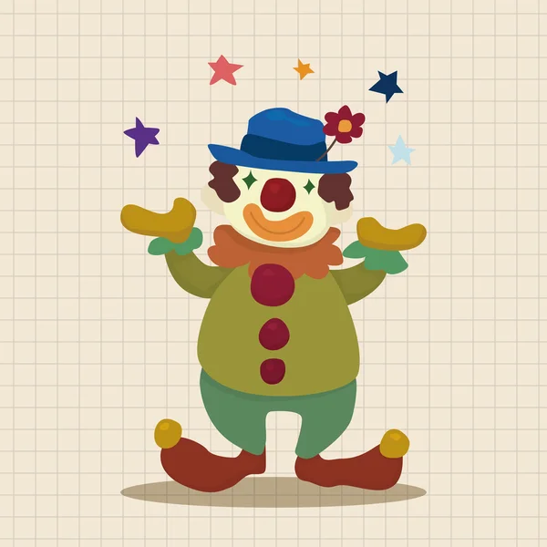 Clowns vector de elementos de tema, eps elemento icono — Archivo Imágenes Vectoriales