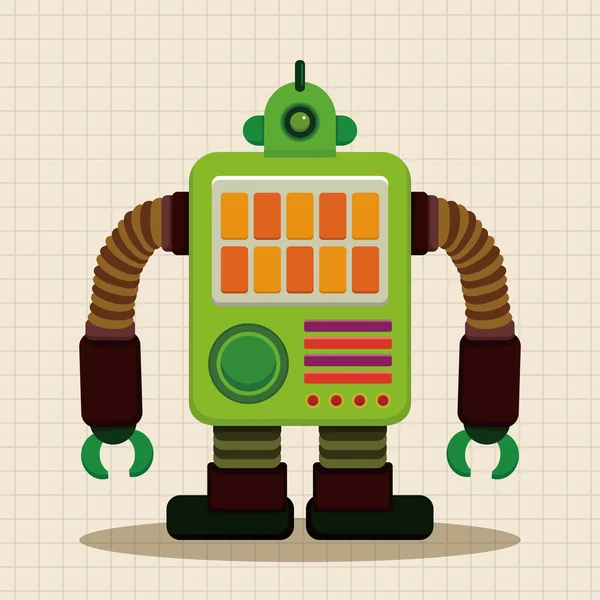 Robot tema elementos icono elemento — Vector de stock