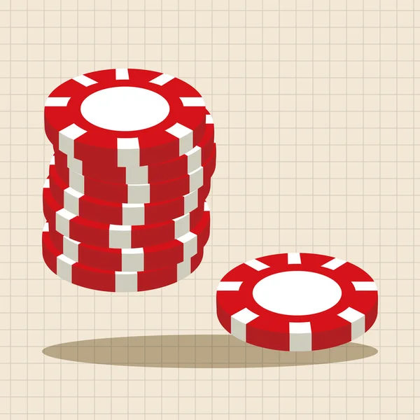 Casino número bola tema elementos icono elemento — Archivo Imágenes Vectoriales