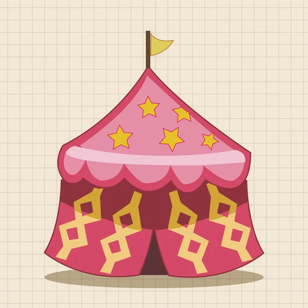 Circus tent thema elementen vector, EPS-pictogram element — Stockvector