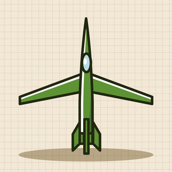 Elemento icono de elementos de tema avión de transporte — Vector de stock