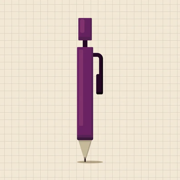 Automatisk penna tema element ikonen element — Stock vektor