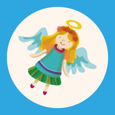 melek karikatür tasarım öğeleri vektör