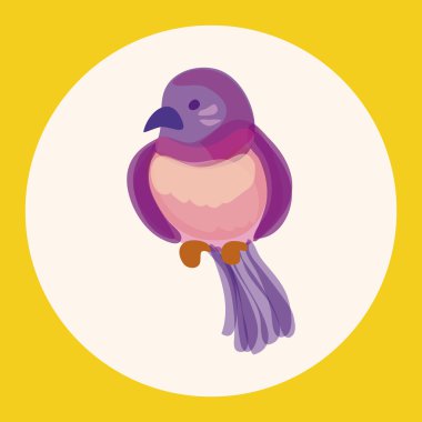 kuş karikatür tasarım öğeleri vektör