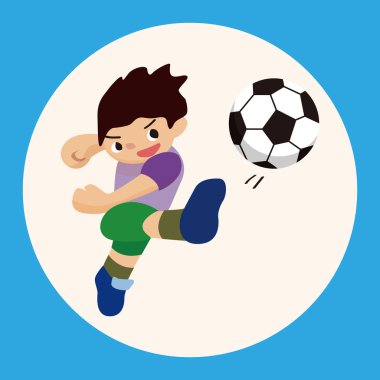 Spor Futbol oyuncu Tema öğeleri vektör, eps