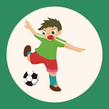 Spor Futbol oyuncu Tema öğeleri vektör, eps