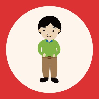 Aile çocuk karakter Tema öğeleri