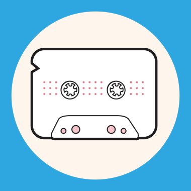 Audio thema elementen vector, eps