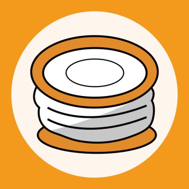 Balık tutma çizgi Tema öğeleri