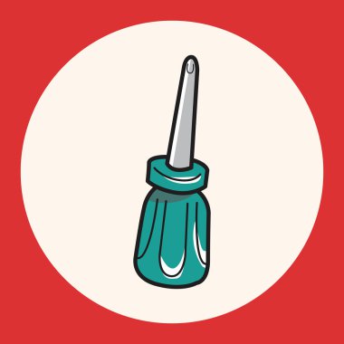 iş aracı vida sürücü Tema öğeleri vektör eps