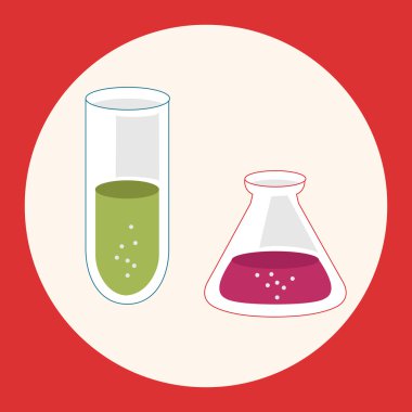 Hastane Tema tıp araştırma öğeleri vektör, eps