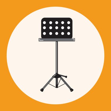 Müzik standı Tema öğeleri vektör, eps