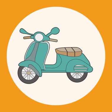 ulaşım motor Tema öğeleri vektör, eps