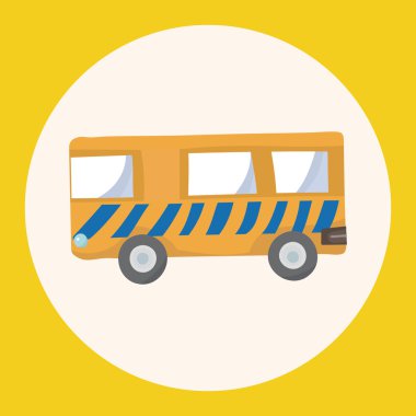 ulaşım otobüs Tema öğeleri vektör, eps