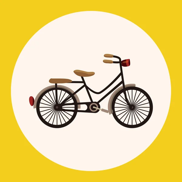 Bicicleta elementos de diseño de dibujos animados vector — Vector de stock