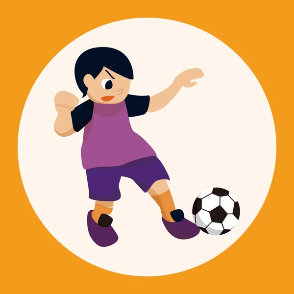 Sport voetbal speler thema elementen vector, eps — Stockvector