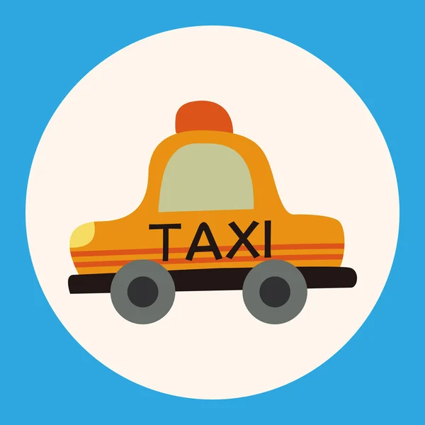 Transporte taxi plano icono elementos de fondo, eps10 — Vector de stock