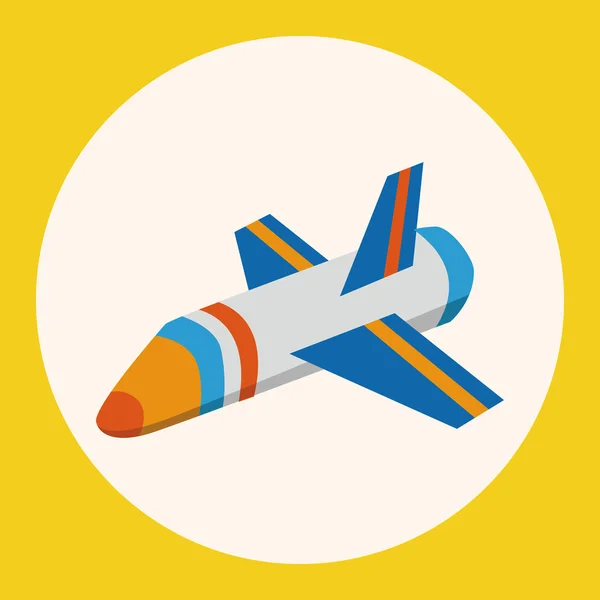 Spaceship flat icon elements background, eps10 — стоковый вектор